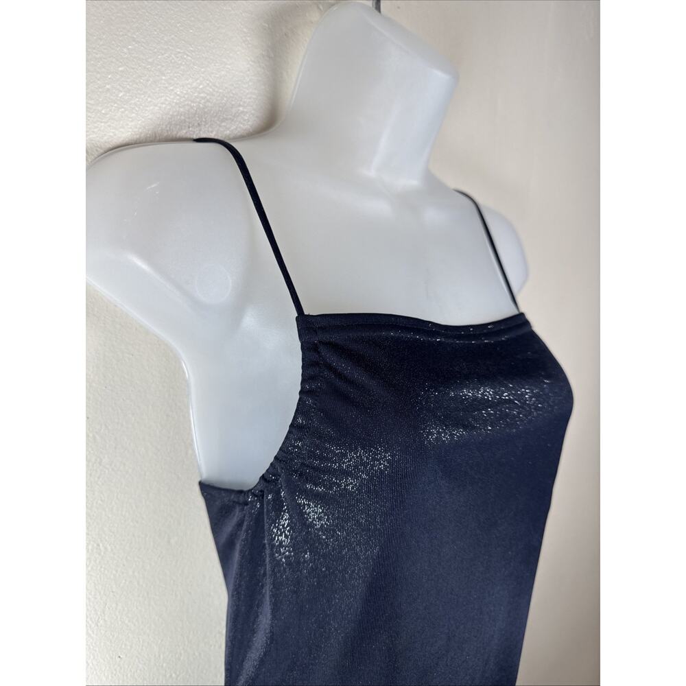 VTG I.N. San Francisco Maxi Slip Dress Sheath 90s Y2K Shimmer Sexy M Spaghetti - Picture 2 of 13